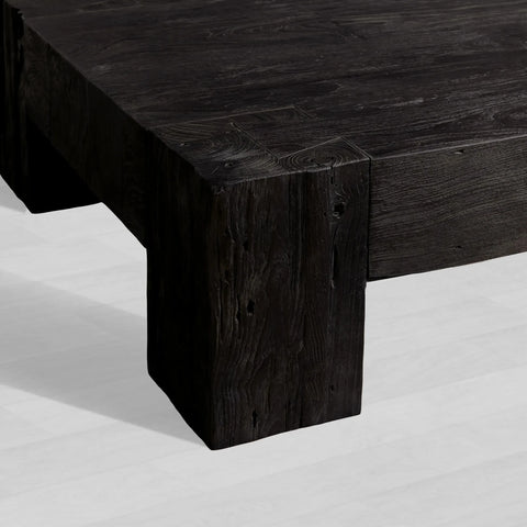 Ubud Square Reclaimed Teak Coffee Table Wood Living Room Center Tea Table Vintage Cocktail Table