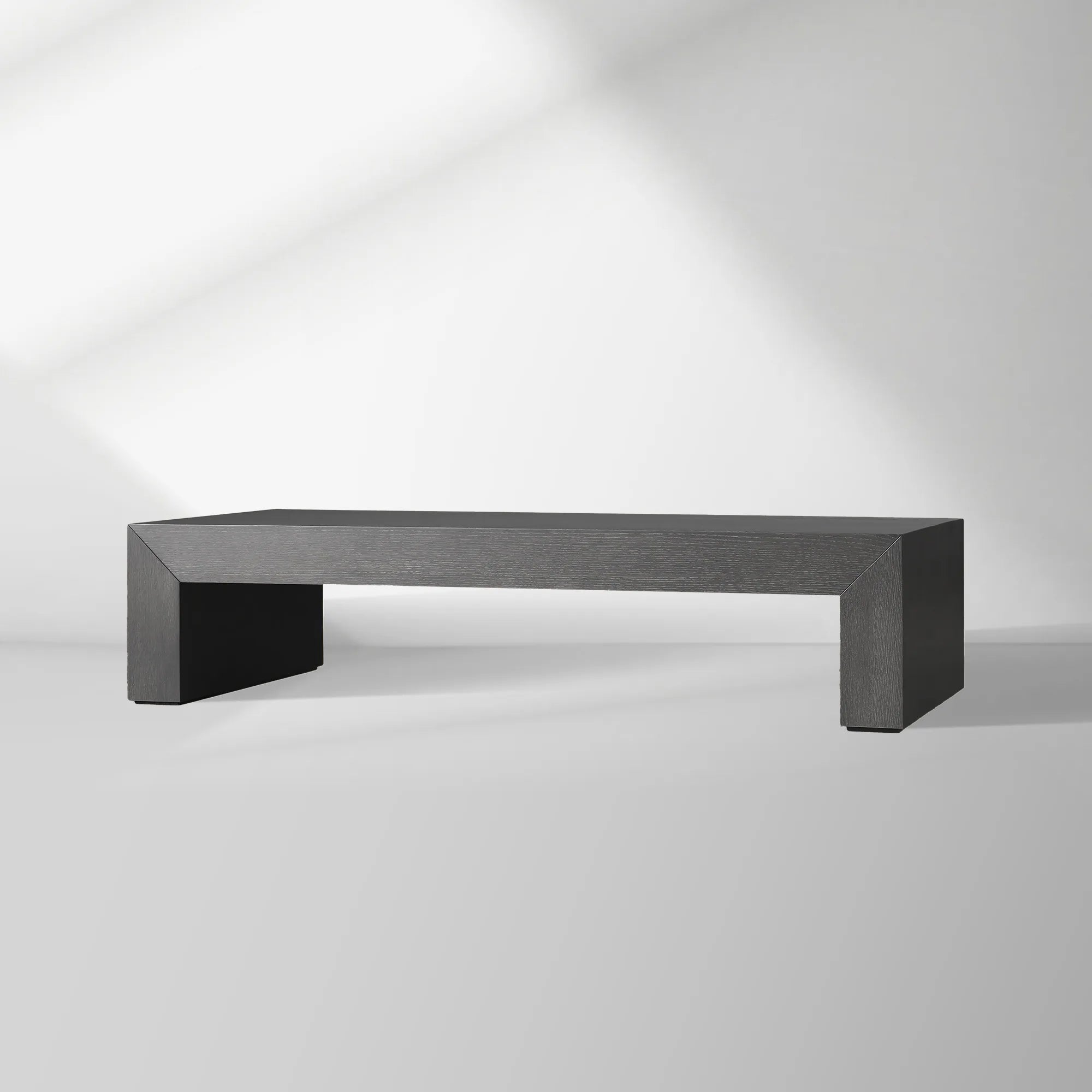 Sullivan Wood Waterfall Coffee Table Rectangle Rural Cocktail Table Oak Wood Center Tea Table