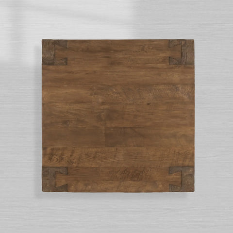 Ubud Square Reclaimed Teak Coffee Table Wood Living Room Center Tea Table Vintage Cocktail Table