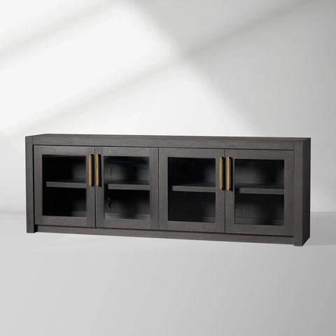 Bodhi Oak Media Console Wood TV Stand Side Cabinet Rustic Television Storage Unit Sideboard