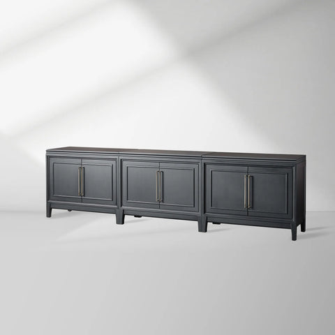 Rowan Entrance Storage Cabinet Wood TV Stand Unit Modern Sideboard with Doors