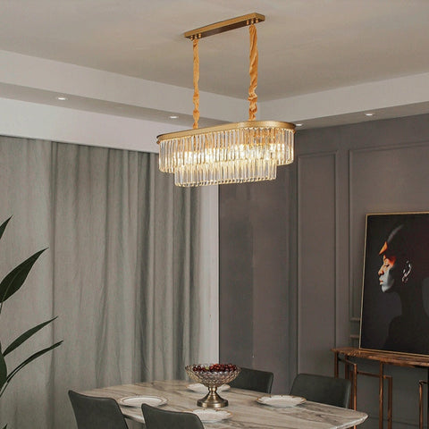 2022 New Style Round Crystal Chandelier Modern Gold Ceiling Light Fixture For Living/ Bedroom