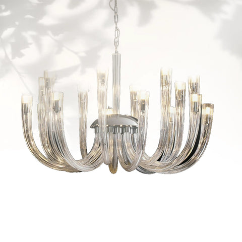 Lights Glass Chandelier Classic Candle Style Ceiling Light Fixture