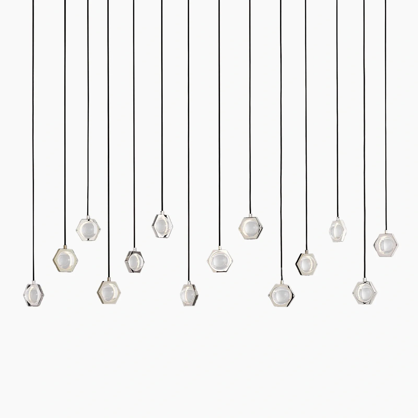 Éclatano Crystal Ball Linear Chandelier