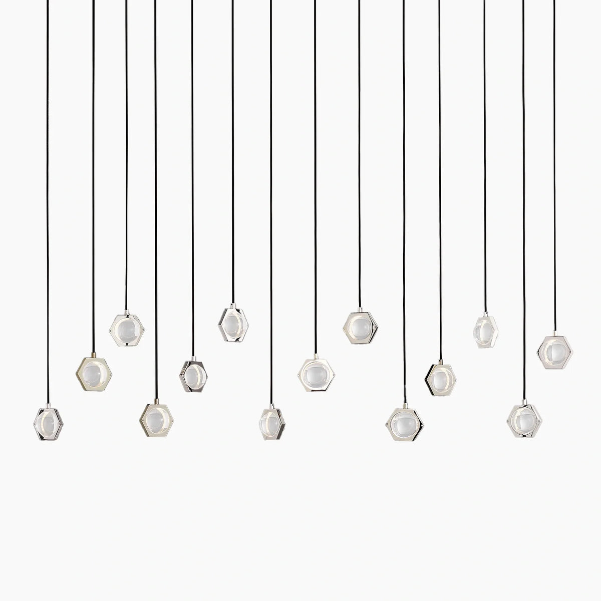 Éclatano Crystal Ball Linear Chandelier