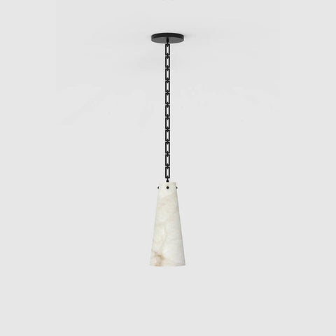 Contemporary Lucca Alabaster Pendant Light For Kitchen Island, Living Room