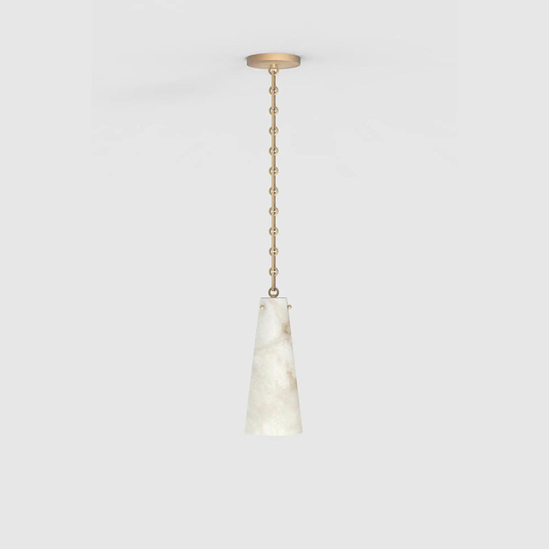 Contemporary Lucca Alabaster Pendant Light For Kitchen Island, Living Room