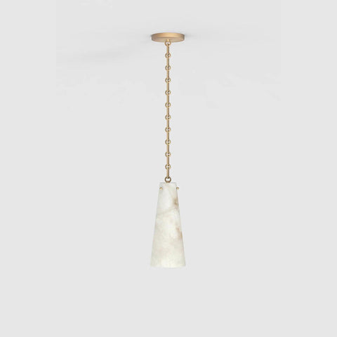 Contemporary Lucca Alabaster Pendant Light For Kitchen Island, Living Room