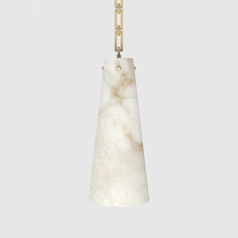 Contemporary Lucca Alabaster Pendant Light For Kitchen Island, Living Room