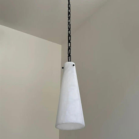 Contemporary Lucca Alabaster Pendant Light For Kitchen Island, Living Room