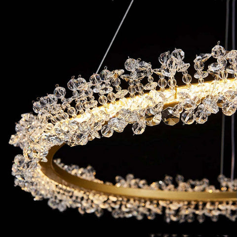 Housegent Nora Halo Crystal Chandelier