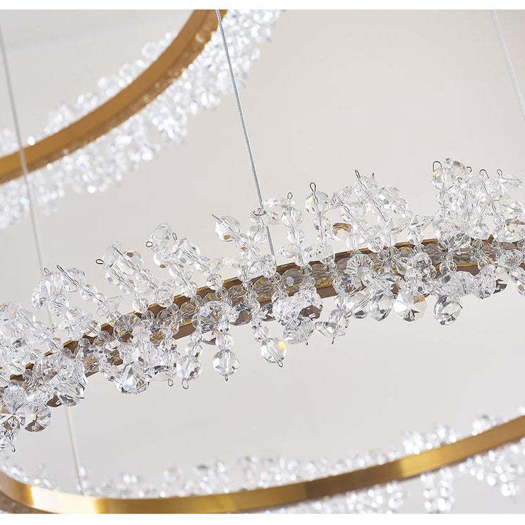 Housegent Nora Halo Crystal Chandelier