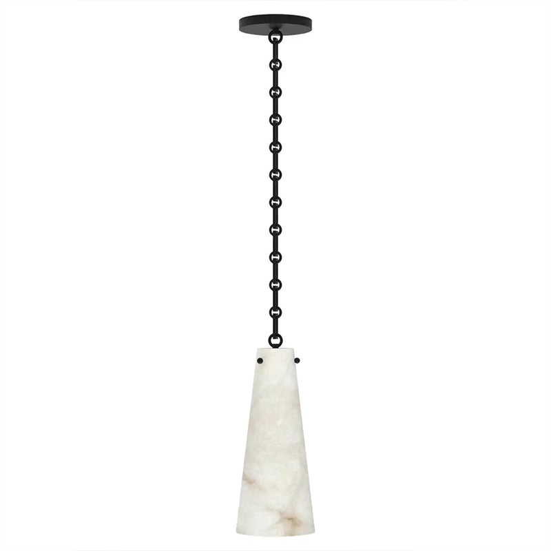 Contemporary Lucca Alabaster Pendant Light For Kitchen Island, Living Room