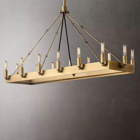 Camilio Vintage Filament Rectangular Chandelier