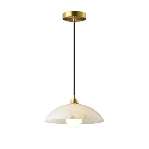 Joni Alabaster Dome Pendant Light, Hanging Light For Living Room