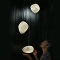 Housegent Modern Luxury Alabaster Natural Stone Pendant, Creative Pendant Light