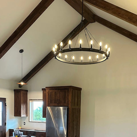 Camilio Vintage Filament Round Chandelier