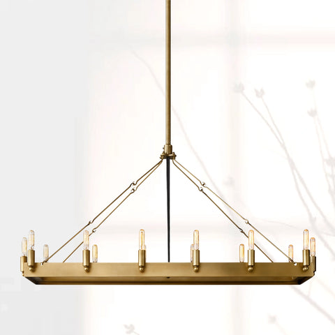 Camilio Vintage Filament Rectangular Chandelier