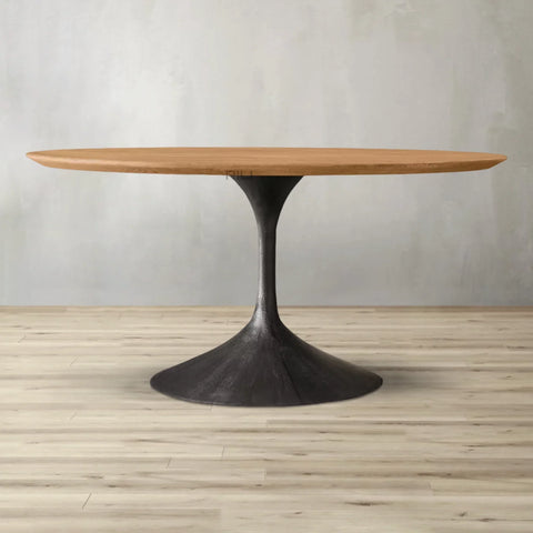 Aero Wood Round Dining Table