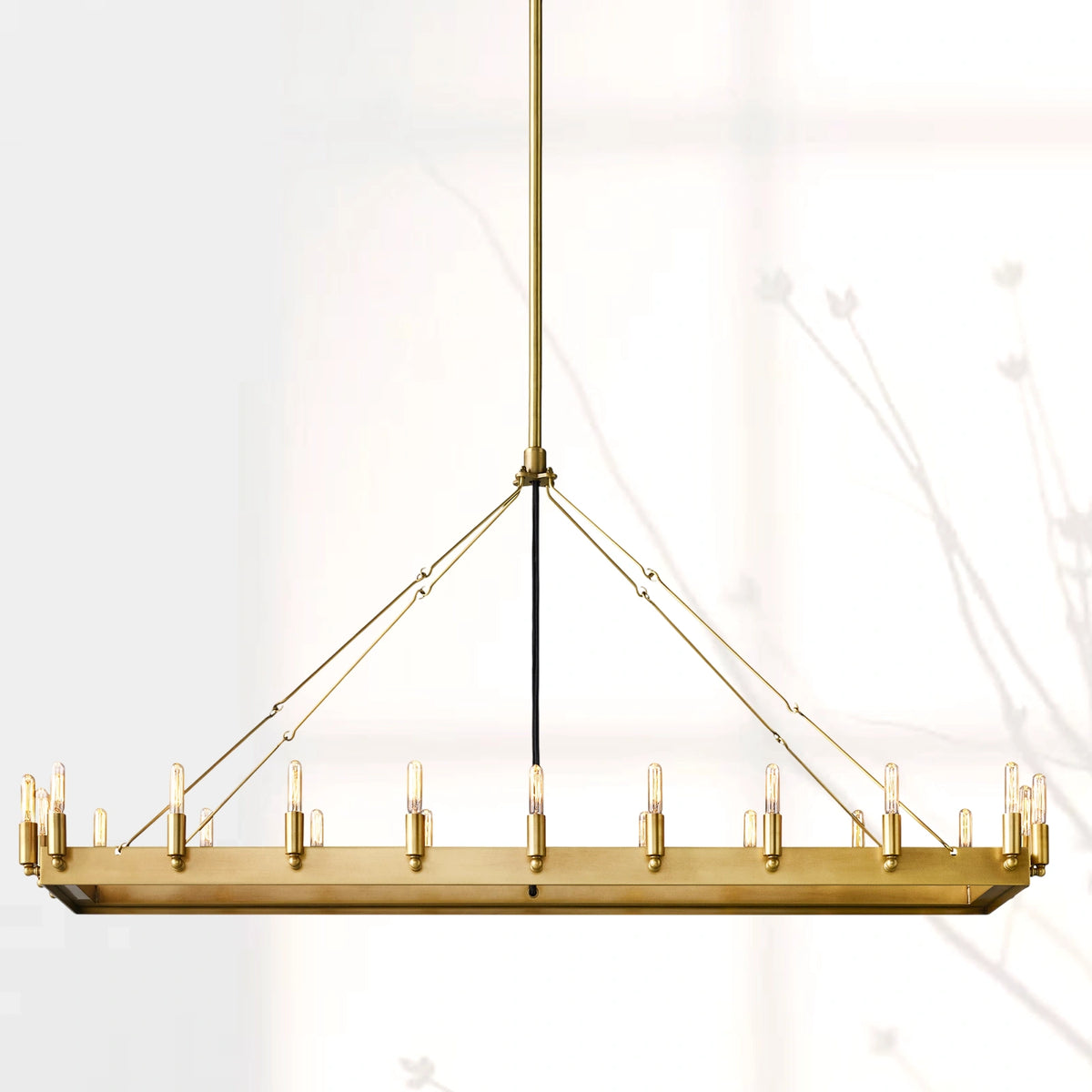 Camilio Vintage Filament Rectangular Chandelier