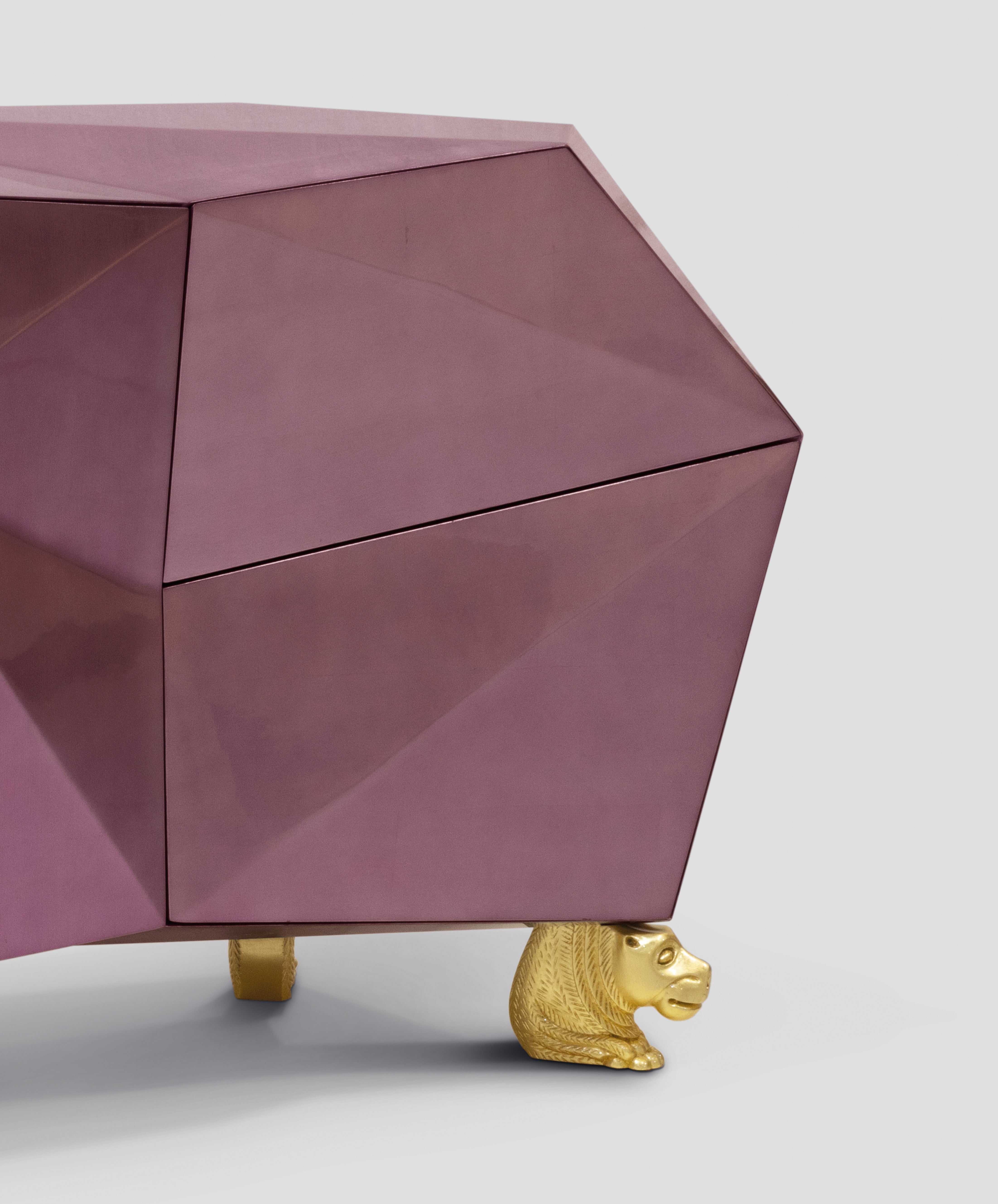 Diamond-Inspired Sideboard Cabinet