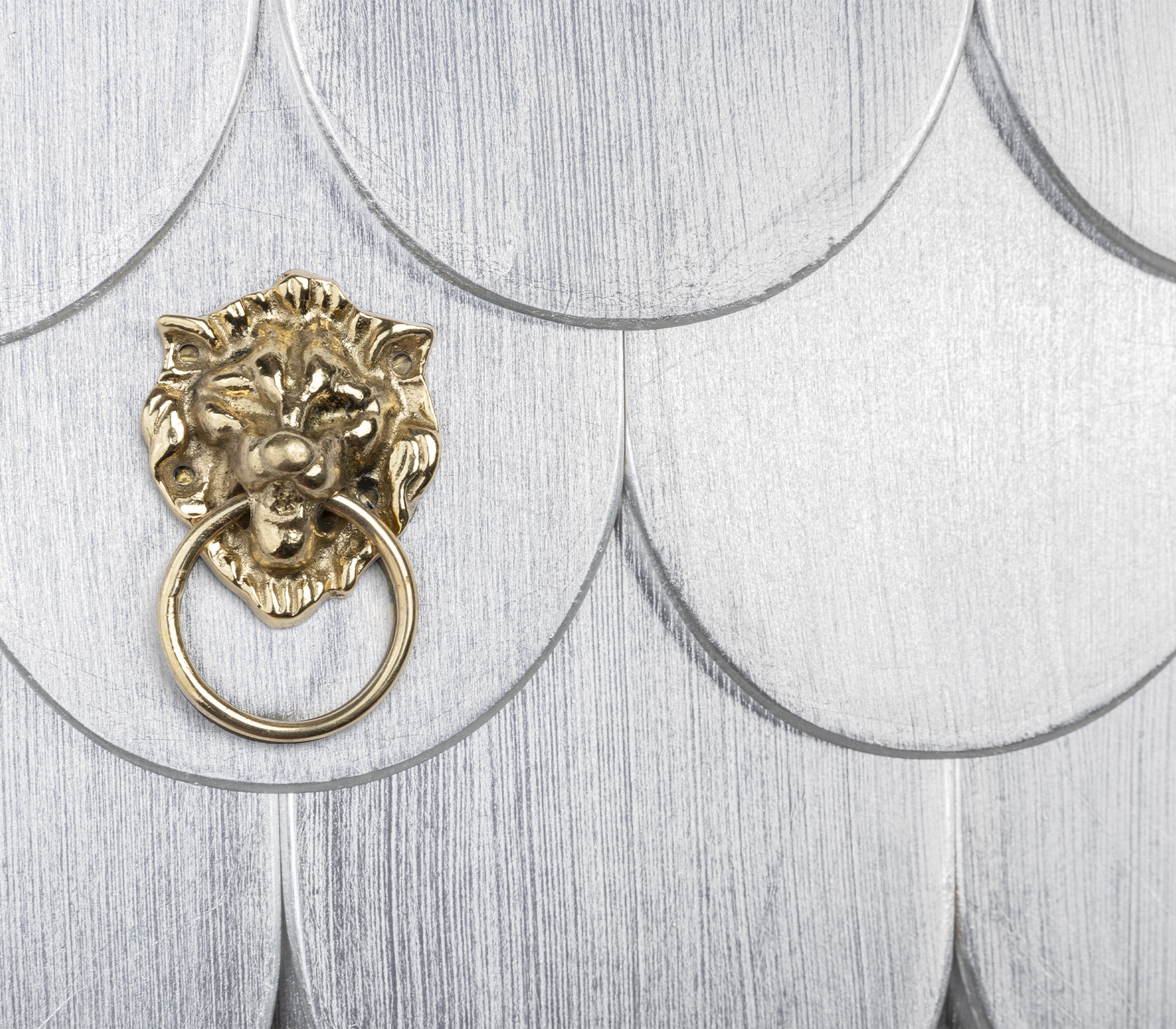 Brass Glass Hidden Storage Display Cabinet