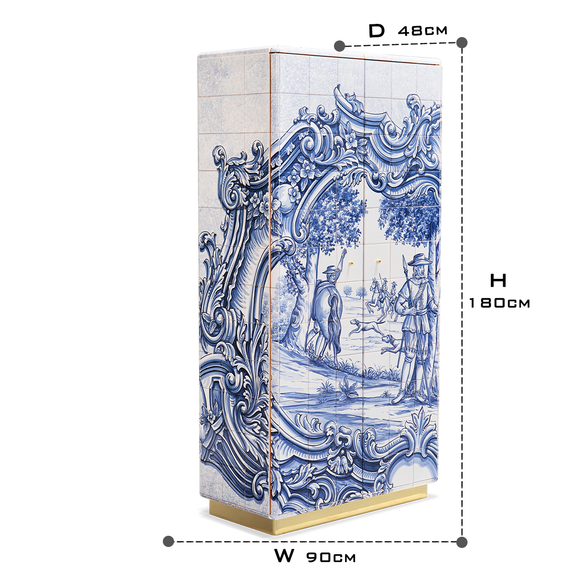 Glass Display Cabinet for Living Room