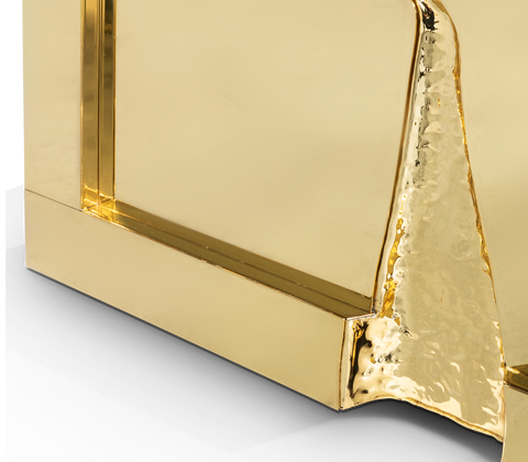 Collectible Vault Safe with Gold-Plated Finish and Secret