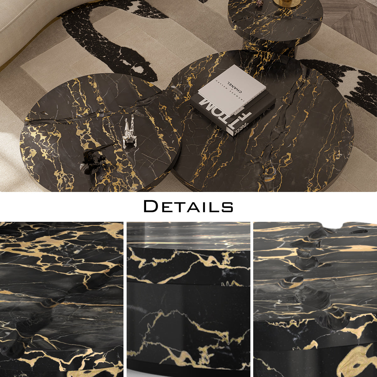 Brass Glass Gold Sculptural Form Coffee Table