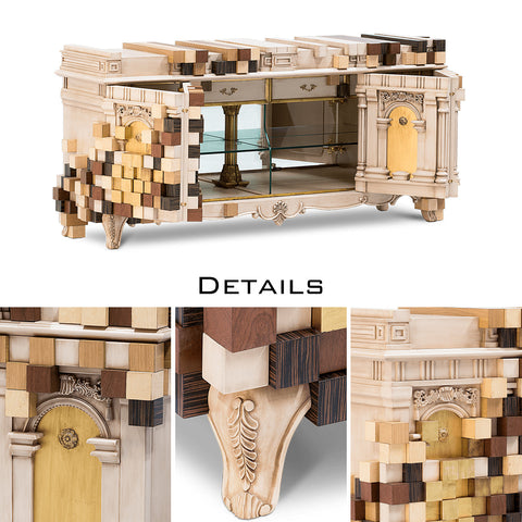 Mirrored Sideboard Buffet Cabinet