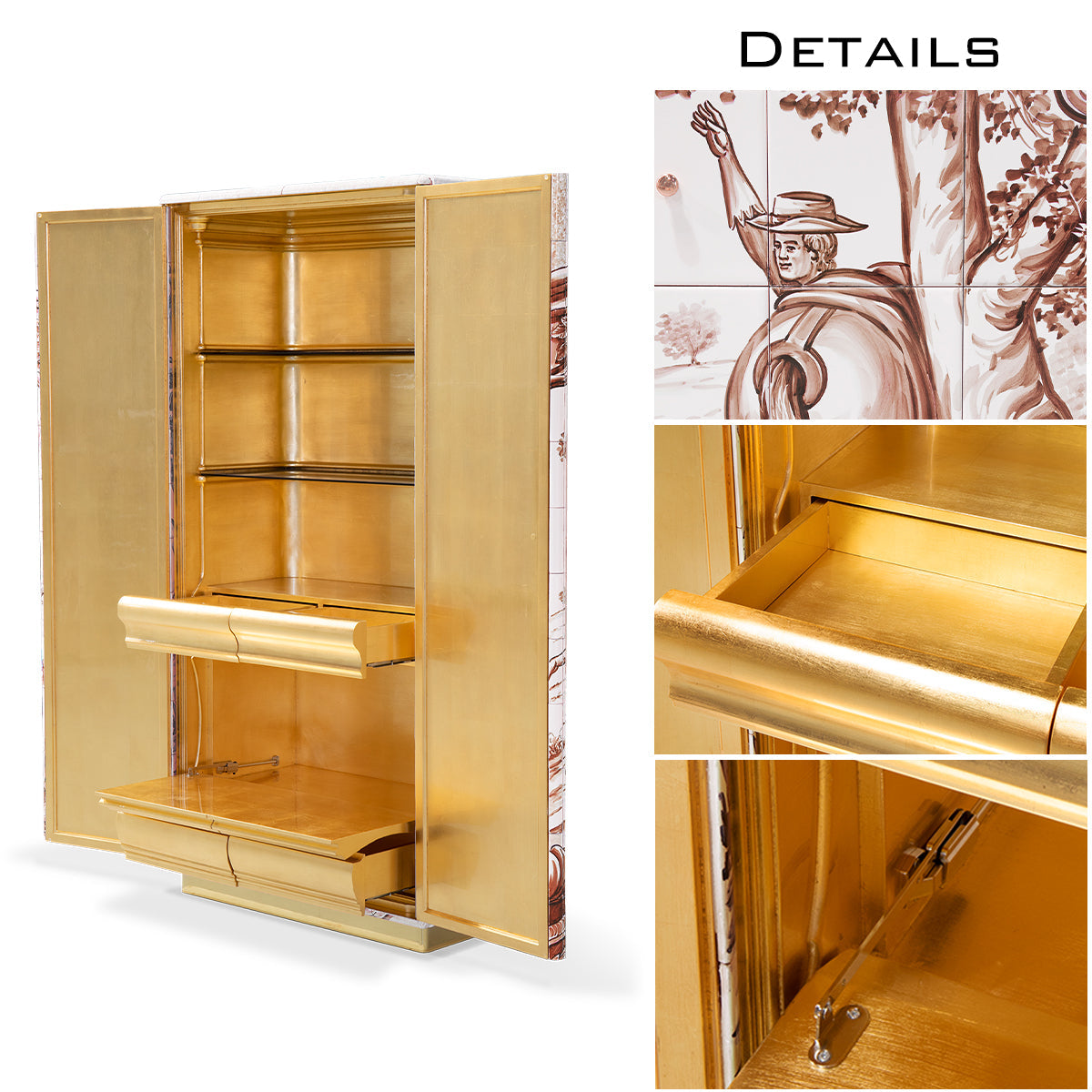 Glass Display Cabinet for Living Room