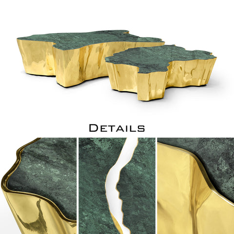 Brass Sculptural Form Coffee Table