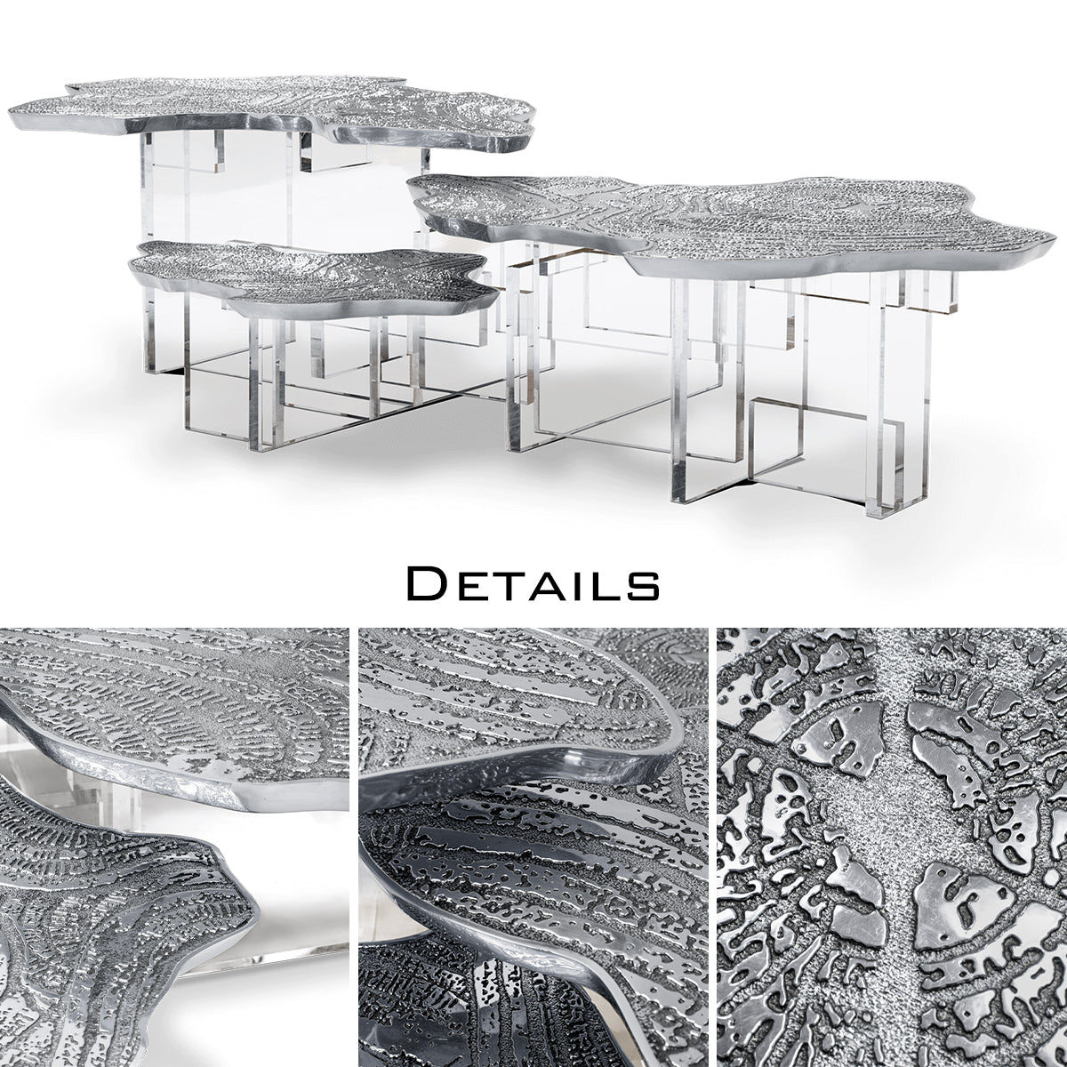 Brass Sculptural Form Coffee Table