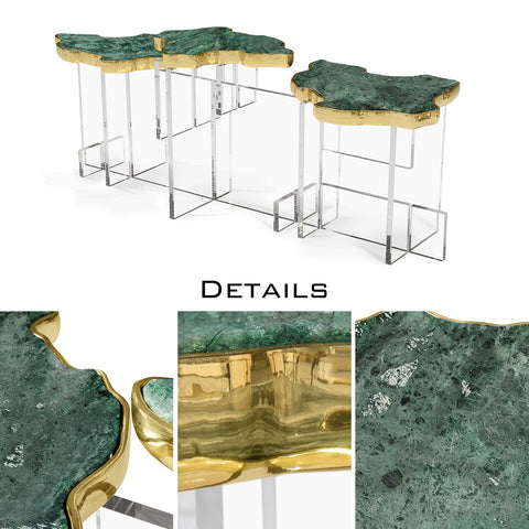Brass Sculptural Form Coffee Table