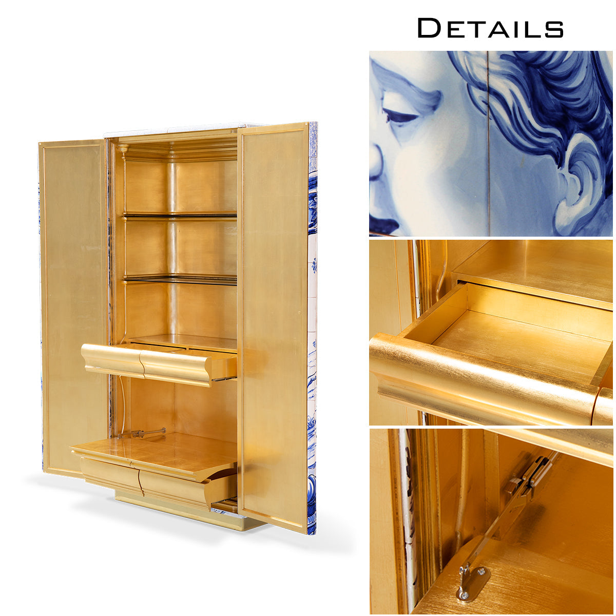 Glass Display Cabinet for Living Room