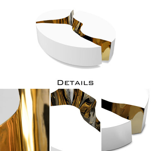 Brass Sculptural Form Dining Table