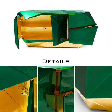 Emerald Green Sideboard Cabinet