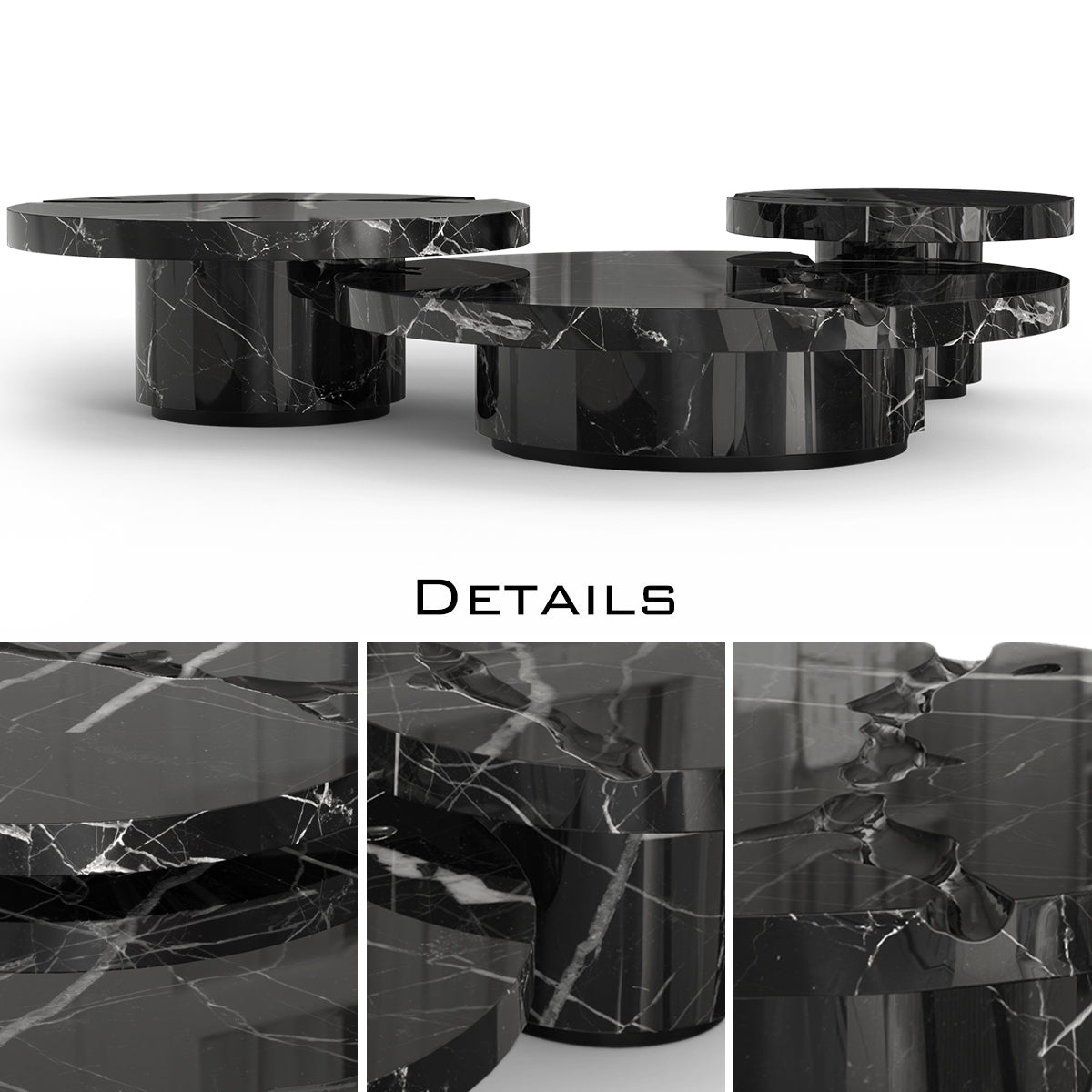 Brass Glass Gold Sculptural Form Coffee Table
