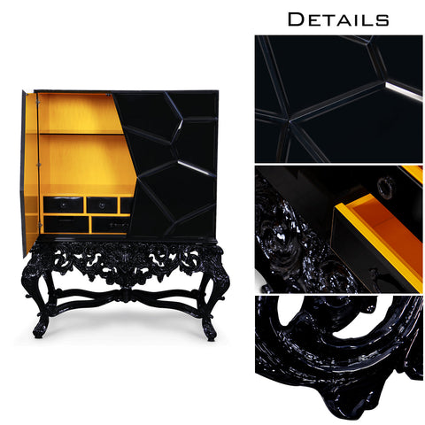 Glass White Display Cabinet for Living Room