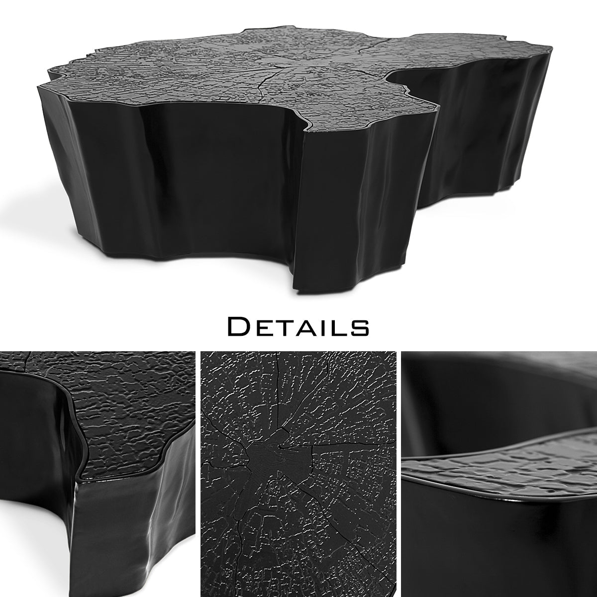 Brass Sculptural Form Coffee Table