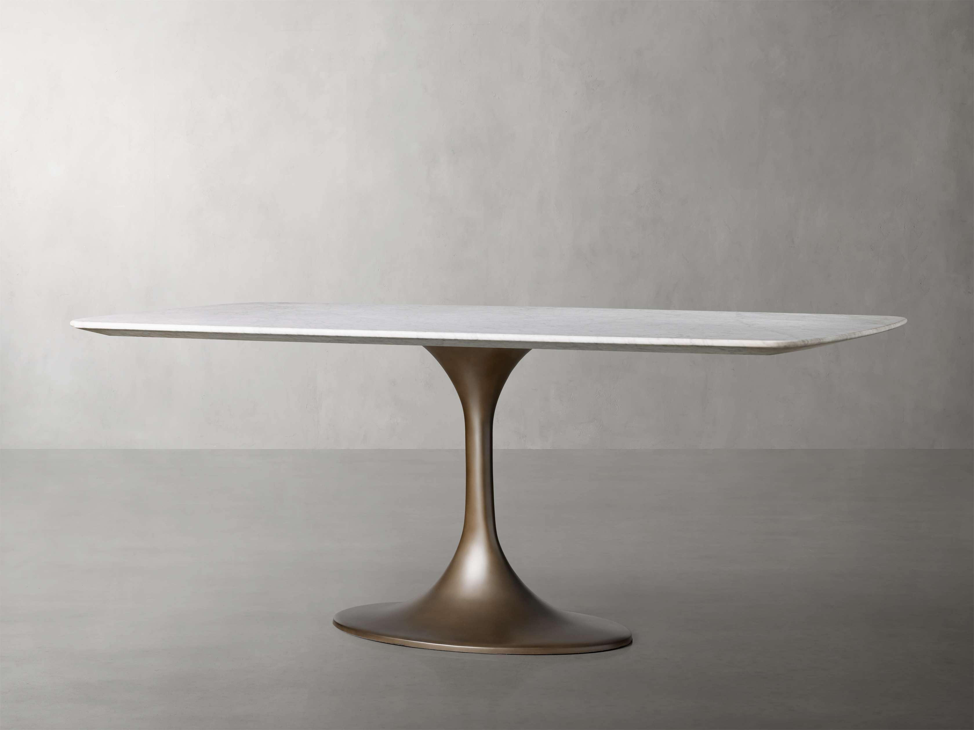 Saint Germain Stone Dining Table with Launette Base