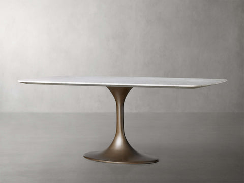 Saint Germain Stone Dining Table with Launette Base