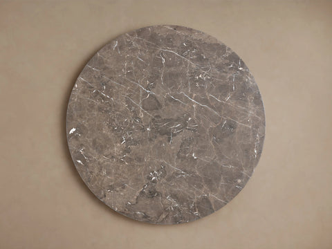 Saint Germain Round Marble Top Dining Table with Rennes Base