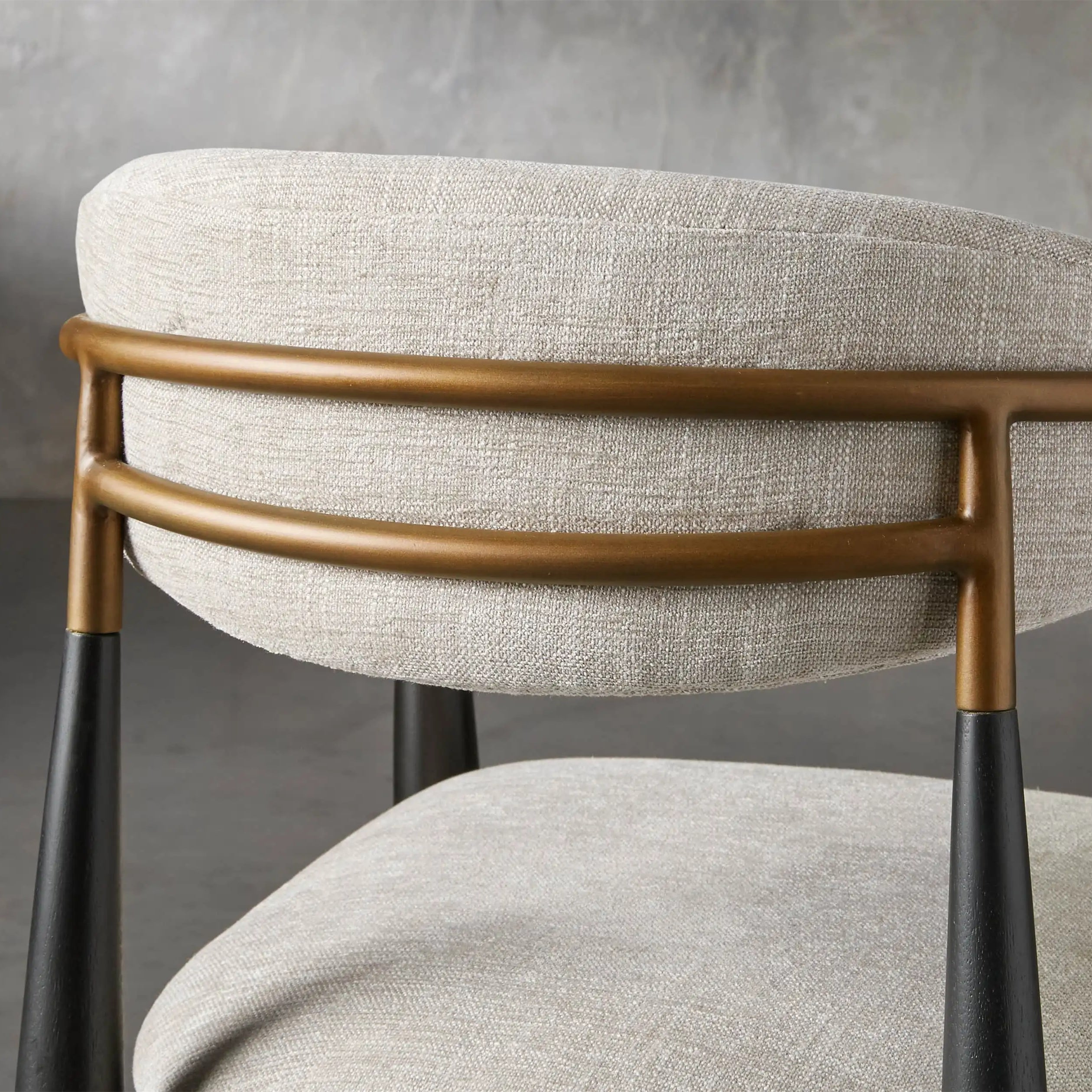 Jagger Stool with Antique Brass