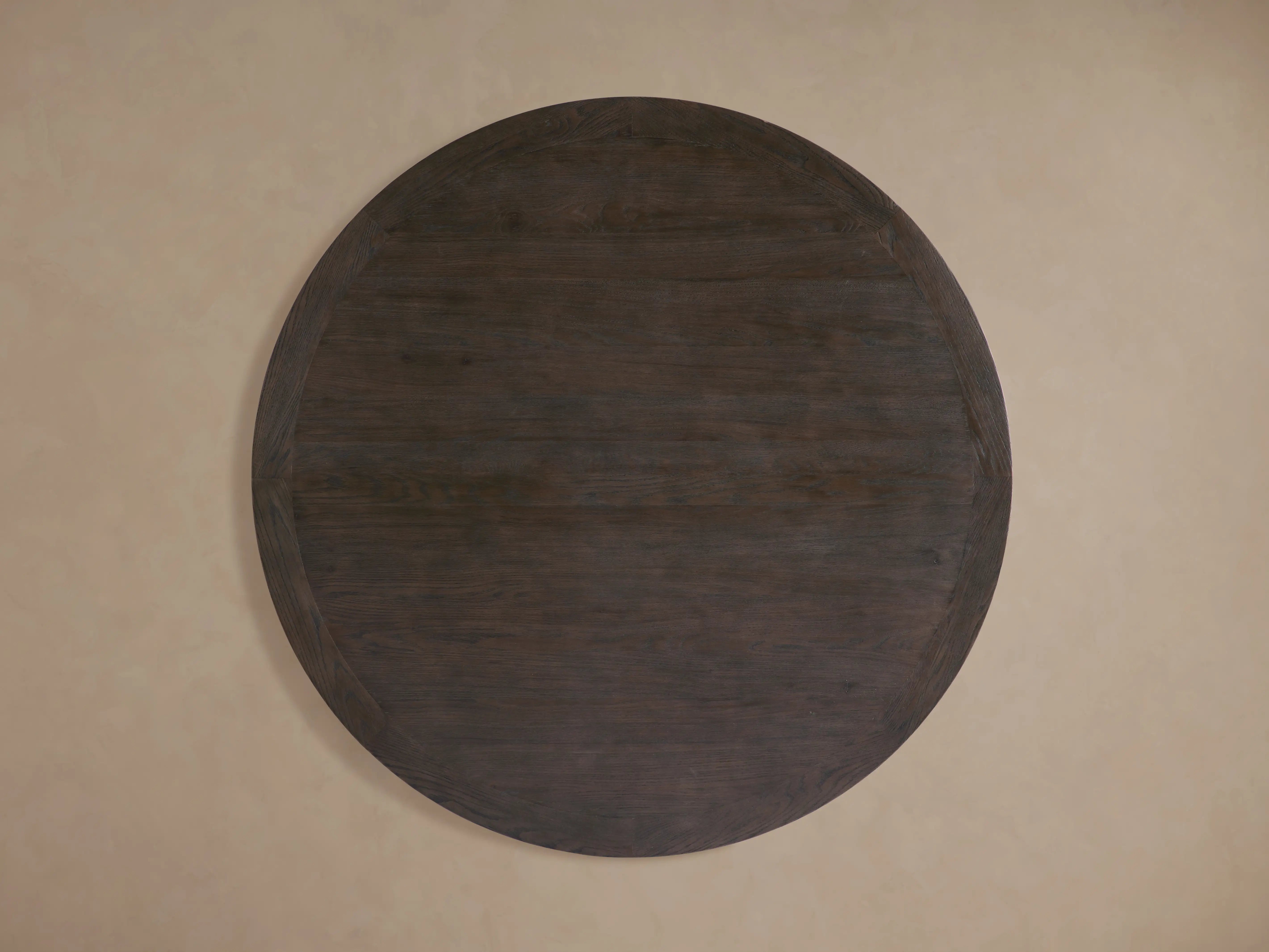 Kensington Round Dining Table Solid Oak Wood Artisanal Vintage Inspired Dining