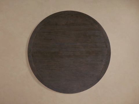 Kensington Round Dining Table Solid Oak Wood Artisanal Vintage Inspired Dining