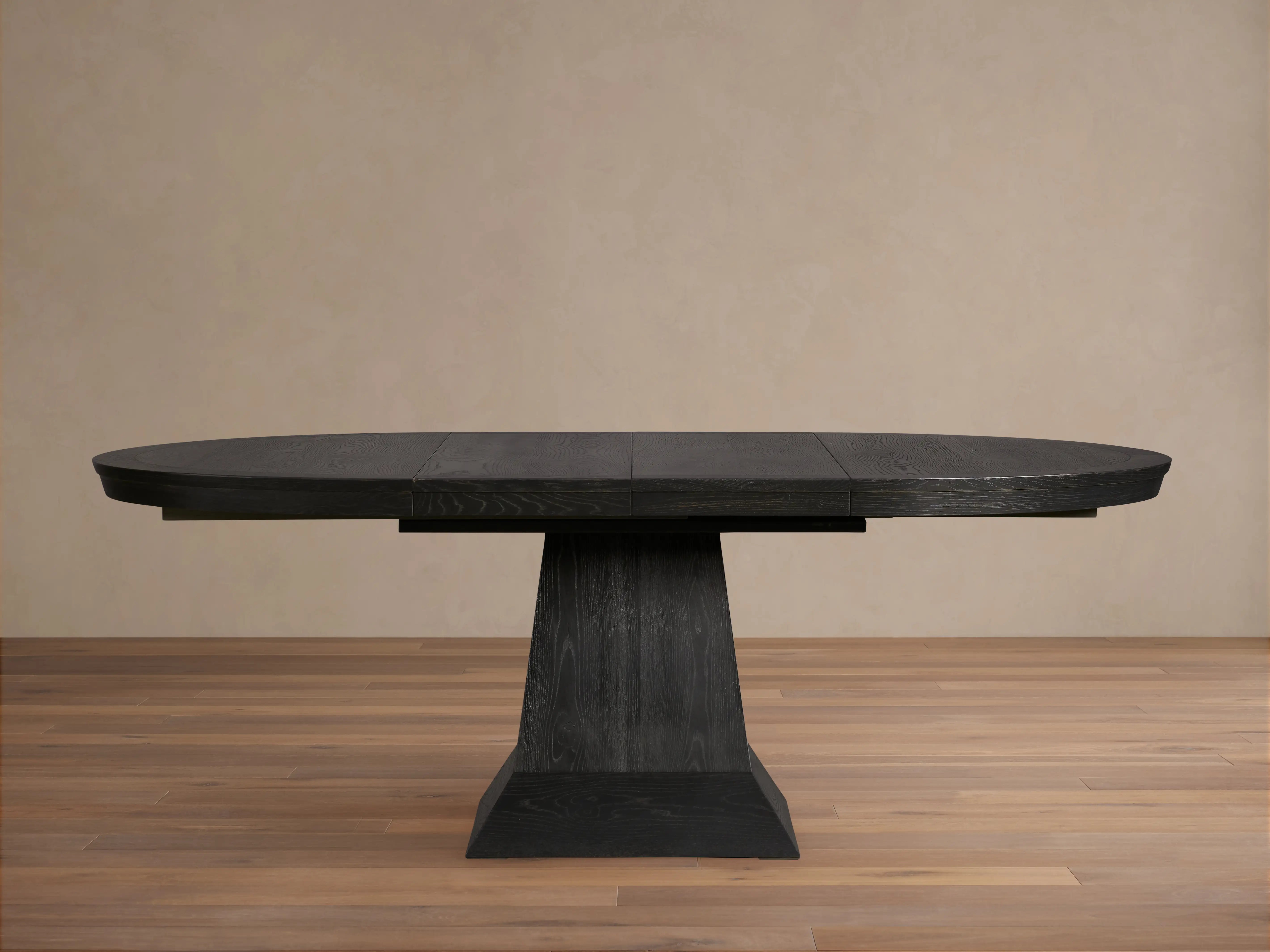 Leighton Extension Dining Table Oak Wood Rectangular Transitional Handcrafted