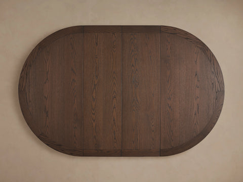 Leighton Extension Dining Table Oak Wood Rectangular Transitional Handcrafted