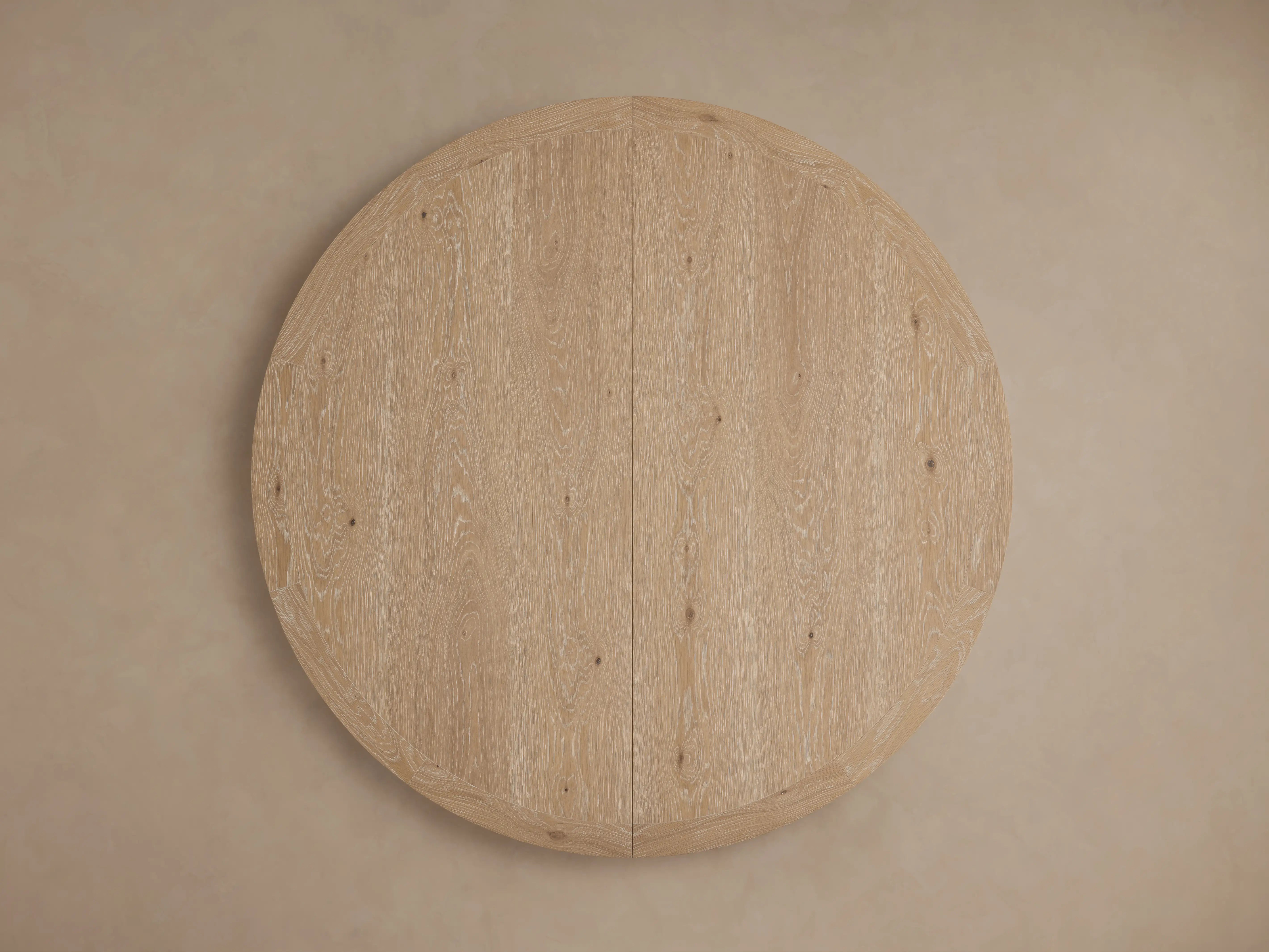 Leighton Extension Dining Table Oak Wood Rectangular Transitional Handcrafted