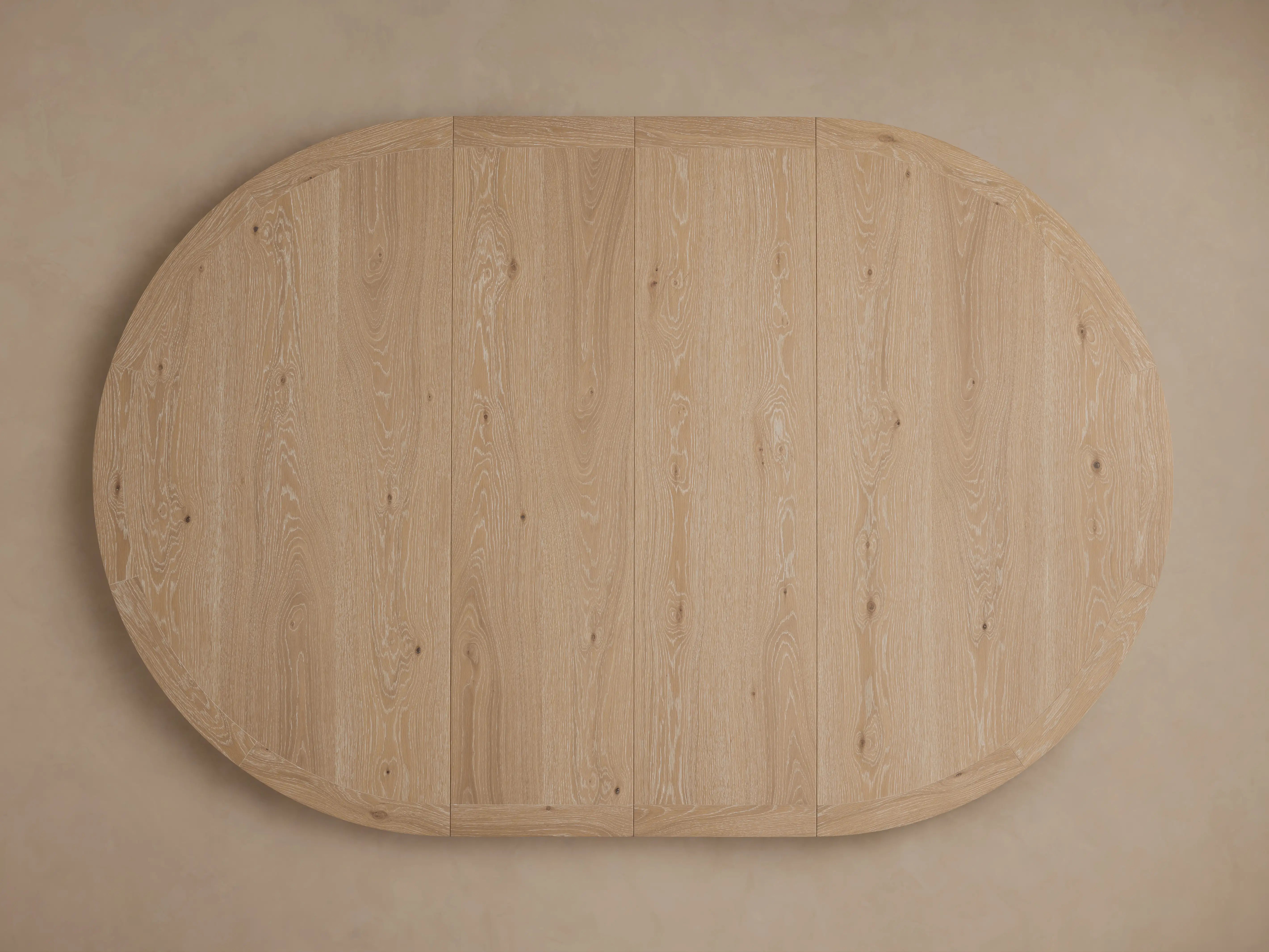 Leighton Extension Dining Table Oak Wood Rectangular Transitional Handcrafted